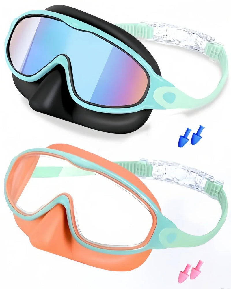 Kids' Anti-Fog Swim Goggles with Nose Cover