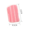 Corner-Mounted Cat Scratcher & Grooming Brush