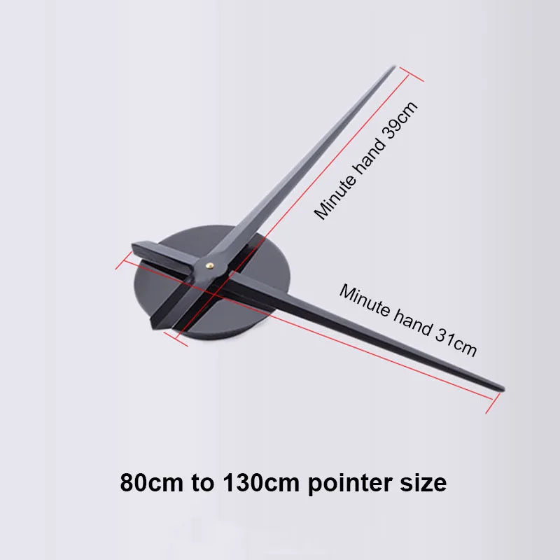 Modular 3D Number Wall Clock with Silent Movement