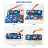 Dinosaur Toddler Nap Mat with Removable Pillow and Fleece Blanket