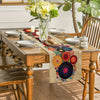 Polka Dot Round Table Runner - Bohemian Style Decor for Indoor and Outdoor Use