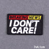 Encouraging Embroidery Iron-On Patches for Clothing and Accessories