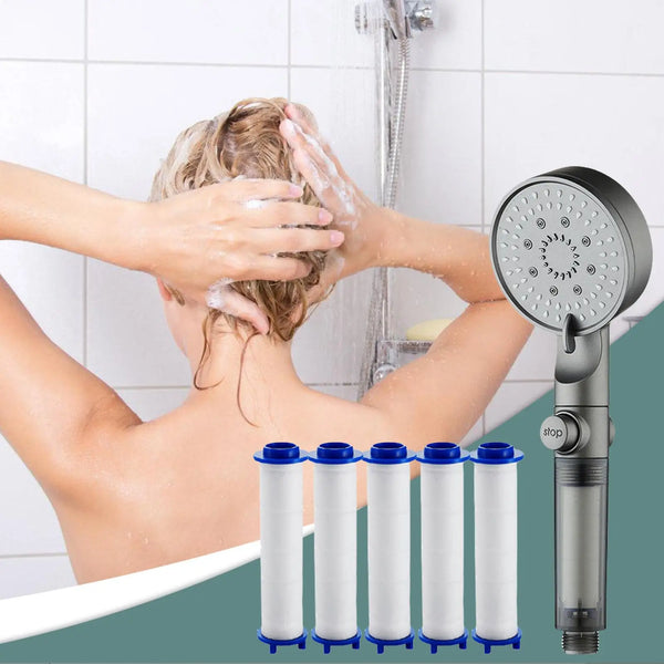 5-Mode Filtered Shower Head with Handheld Sprayer