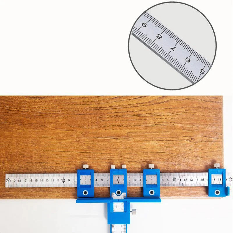 Cabinet Hardware Installation Jig with Adjustable Drill Guide