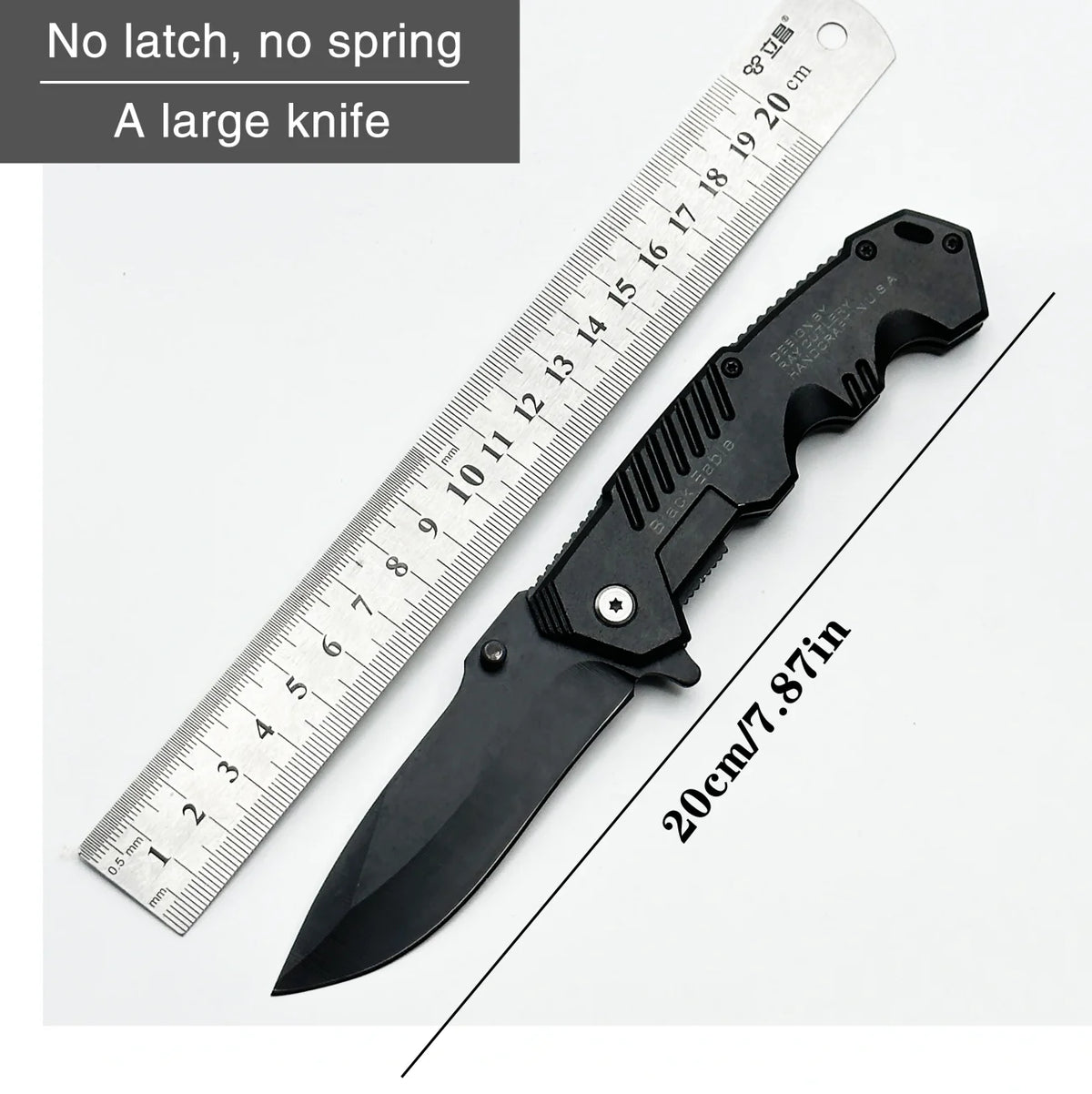 Folding Survival Knife with Stainless Steel Blade