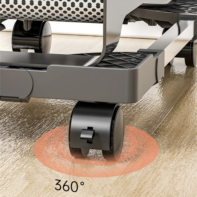 Adjustable Mobile PC Tower Stand with Locking Casters