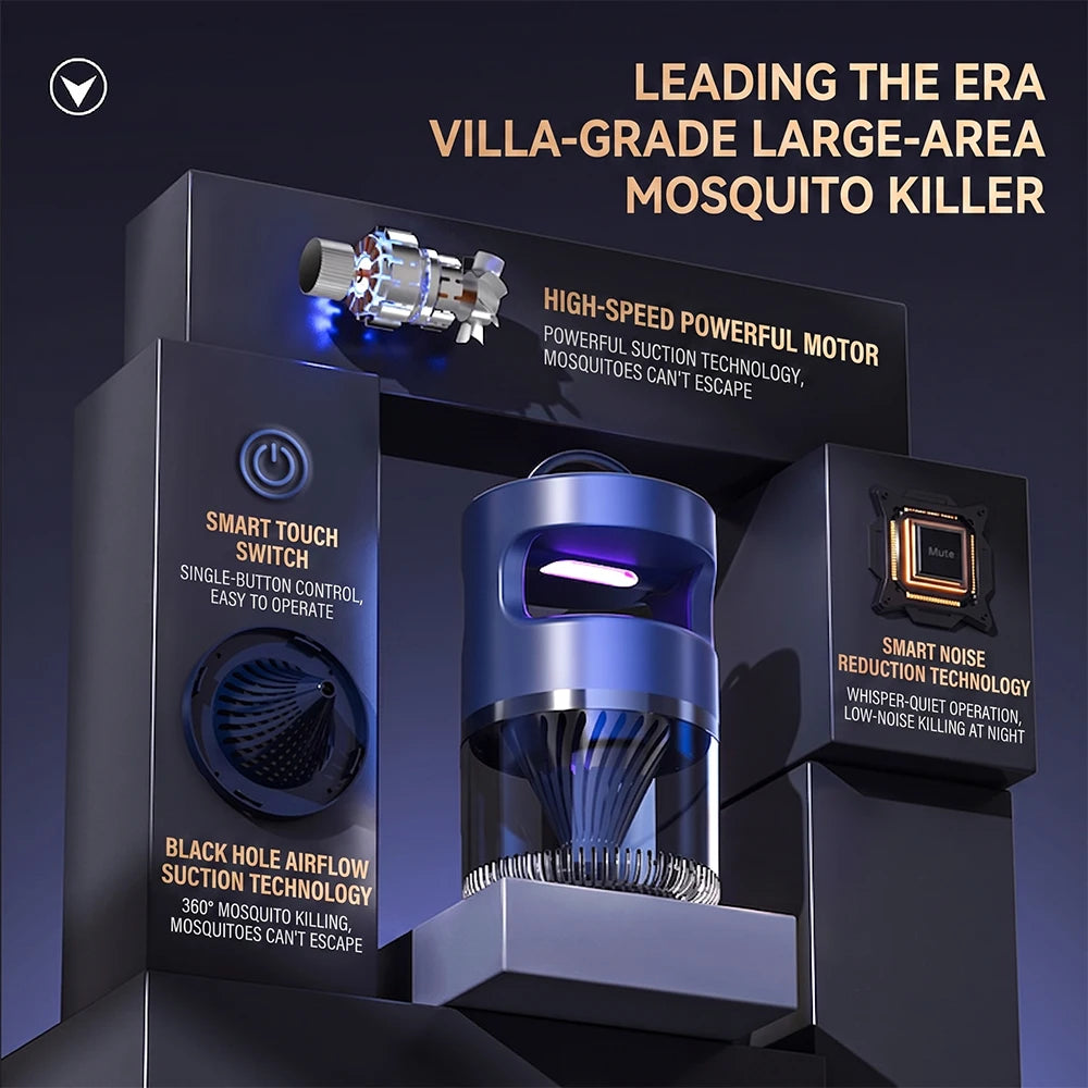 UV Mosquito Killer Lamp with Quiet Suction Fan