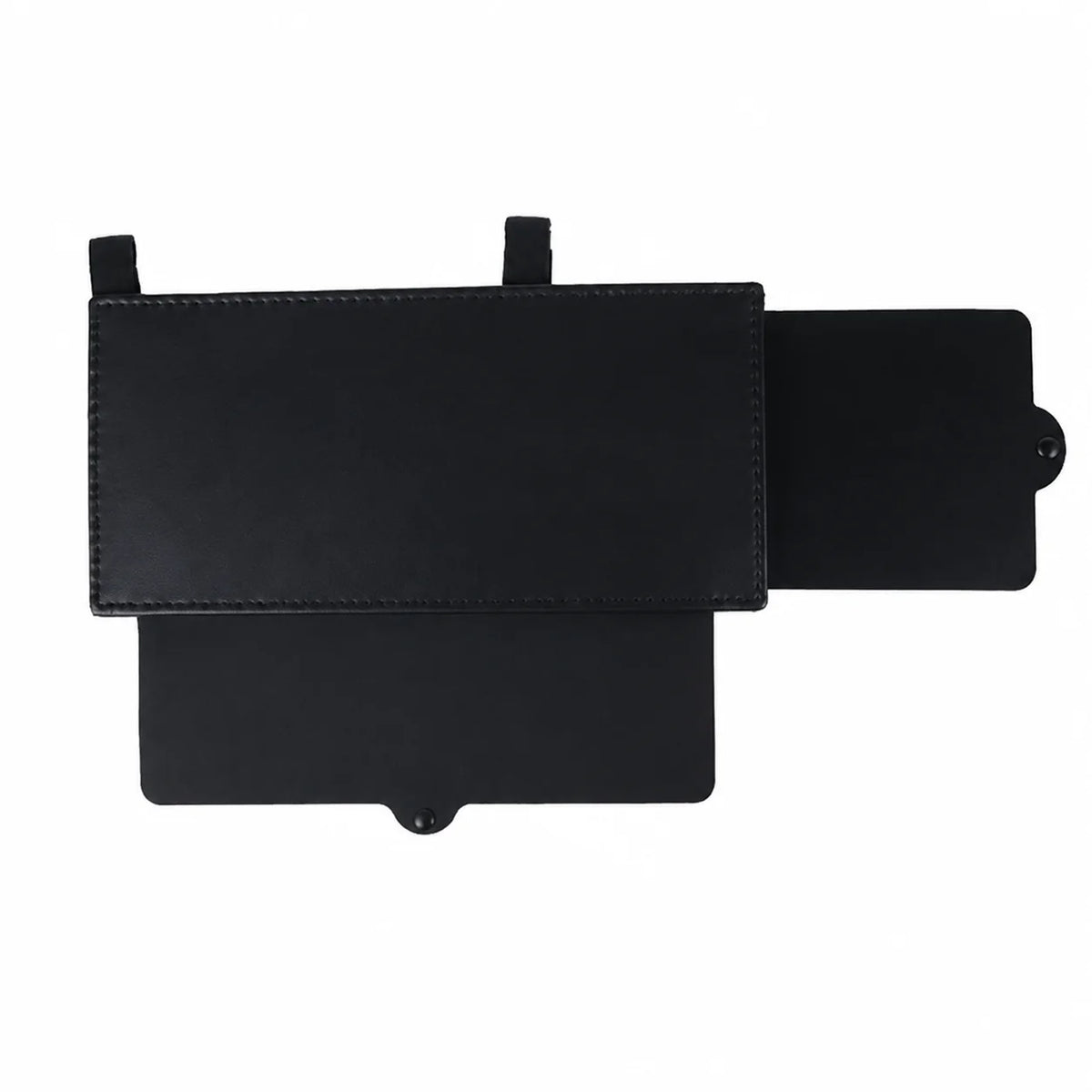 Black retractable car sun visor extender for glare protection
