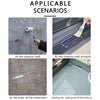 Demonstration of an invisible transparent waterproof sealing coating applied to various scenarios like exterior walls, window
