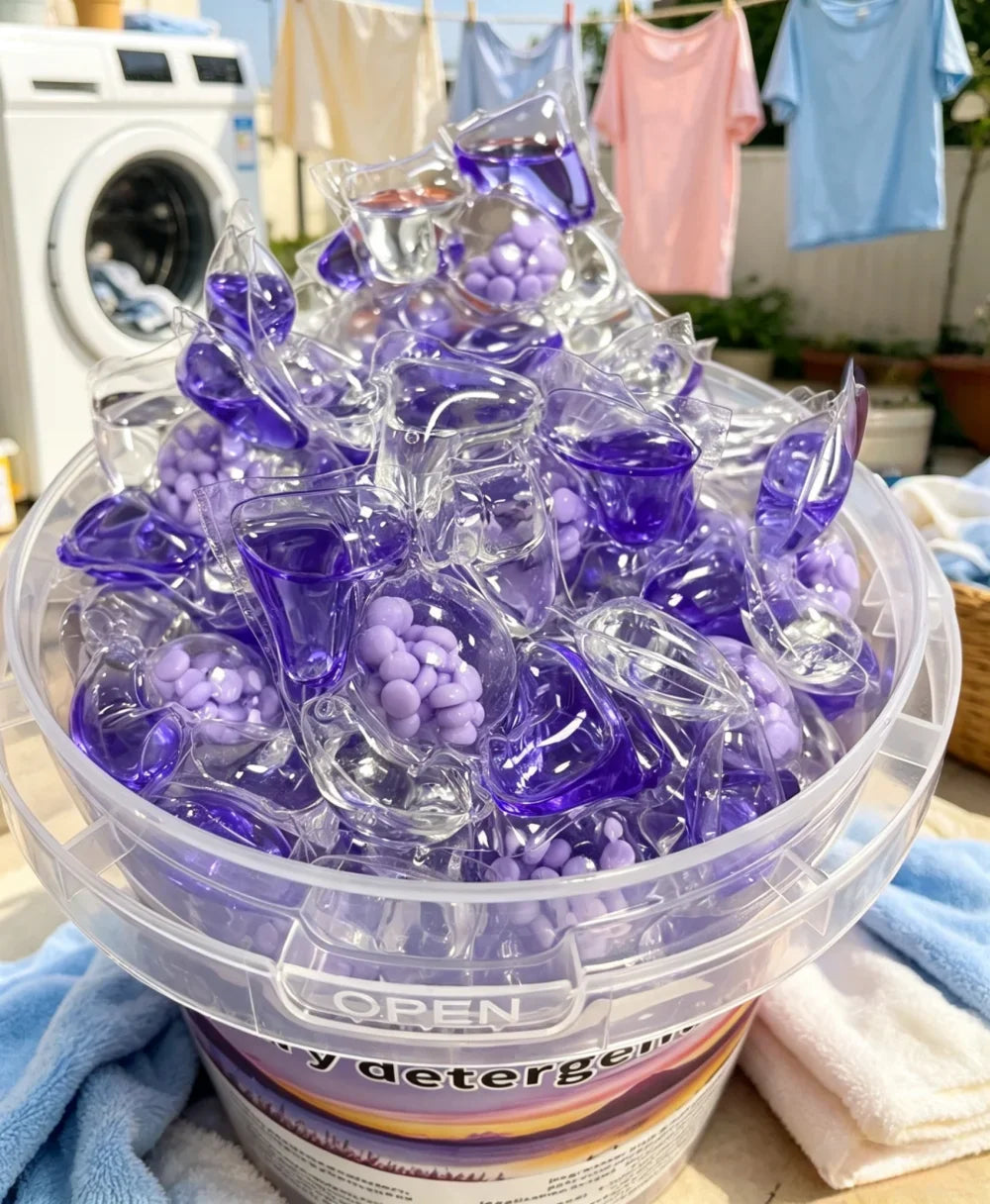 Lavender Scented Laundry Detergent Pods – 5-in-1 Deep Clean & Softener