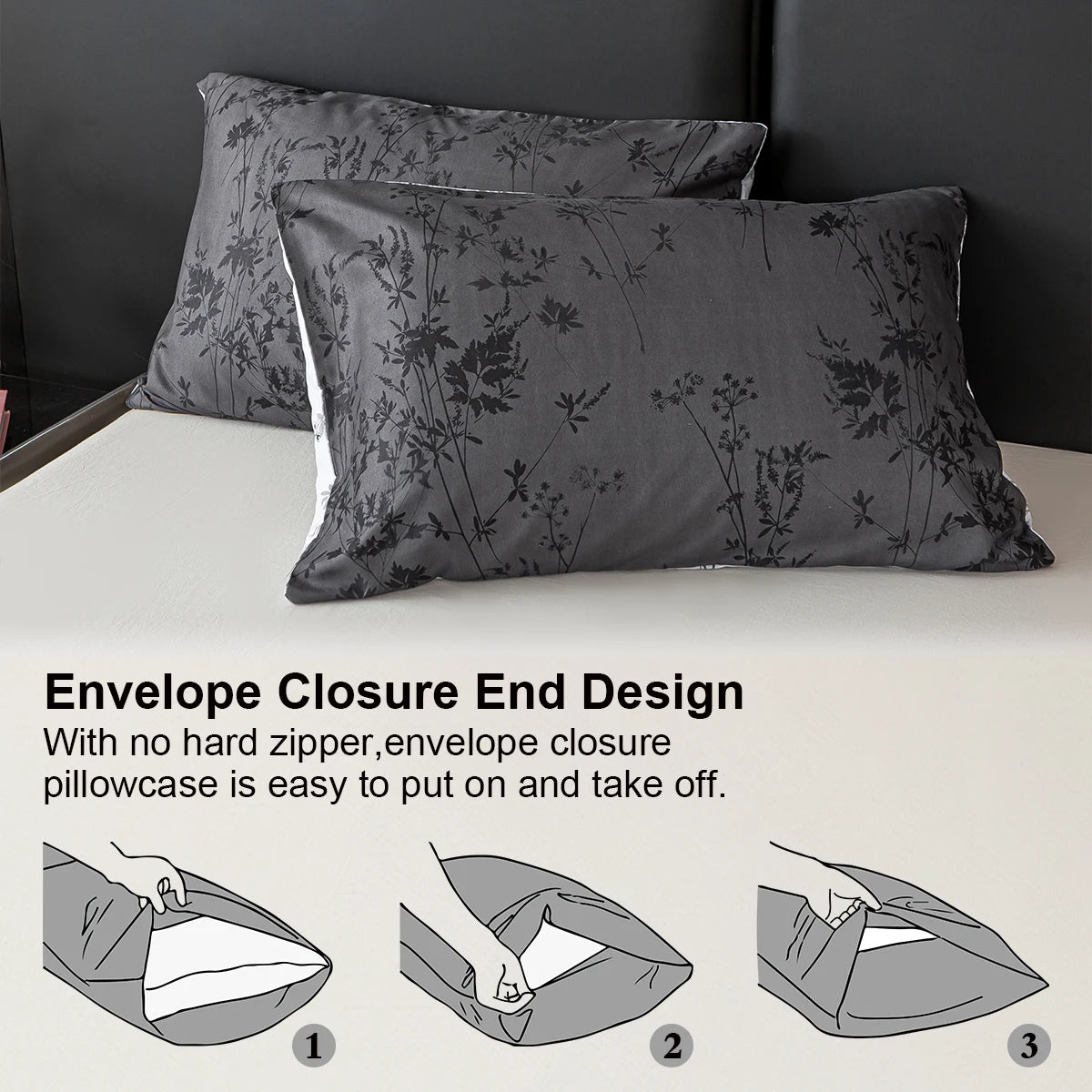 Artisan Pattern Print Duvet Cover Set with Pillowcases