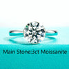 D-Color Moissanite Solitaire Engagement Ring