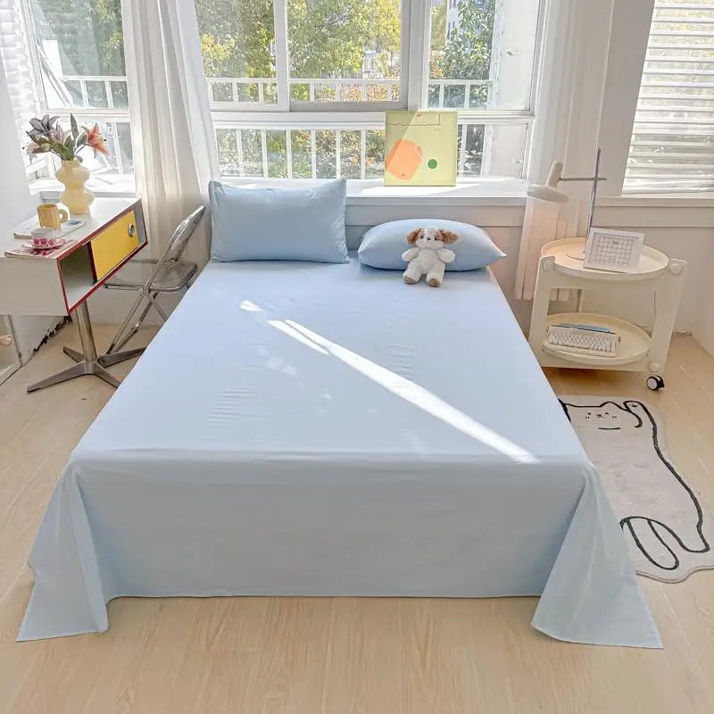 Organic Cotton Percale Bed Sheet Set with Pillowcases