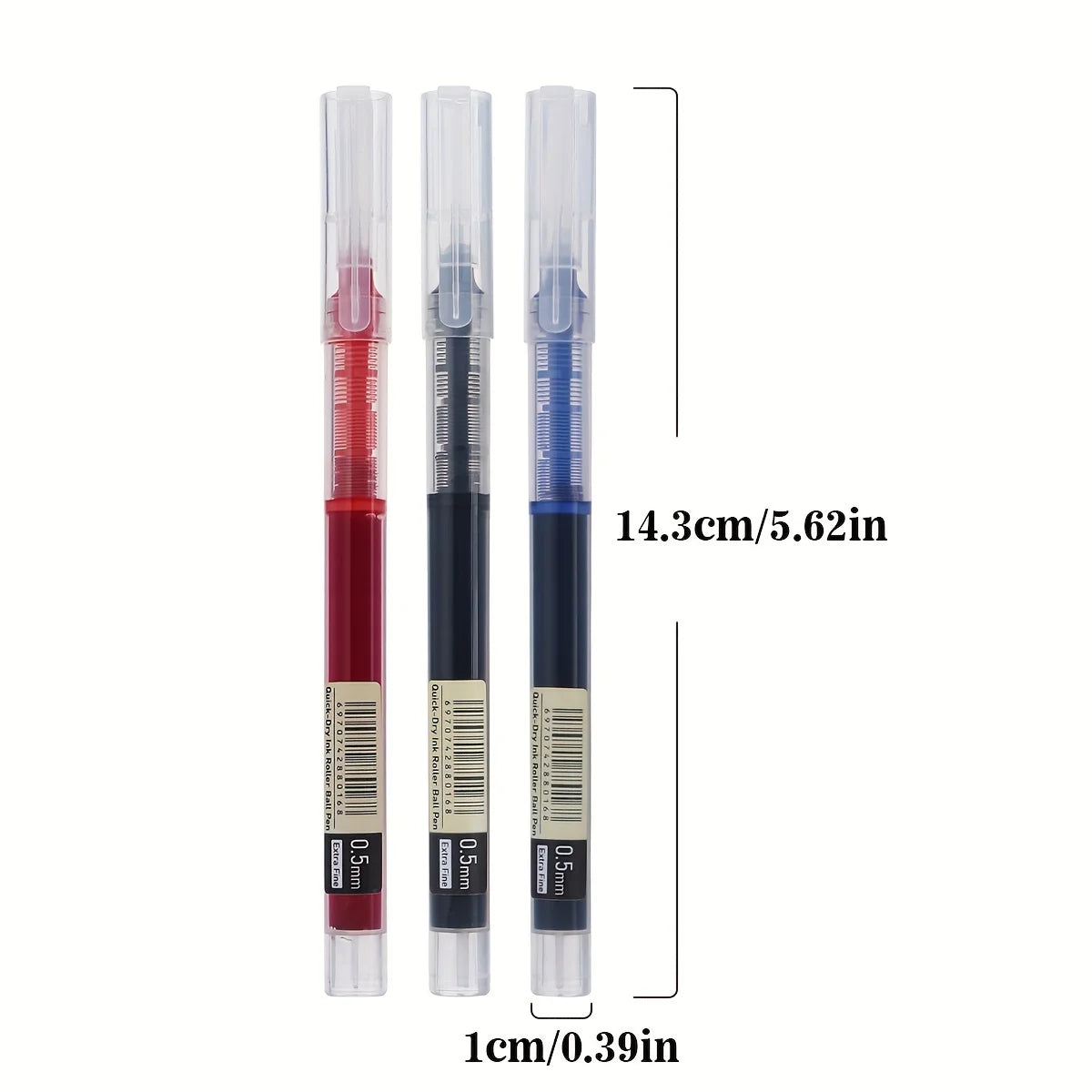 Quick-Dry Gel Pens – Smooth Writing 0.5mm (Set of 10)
