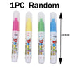 Three random colored reusable water drawing books with refillable pens shown vertically.
