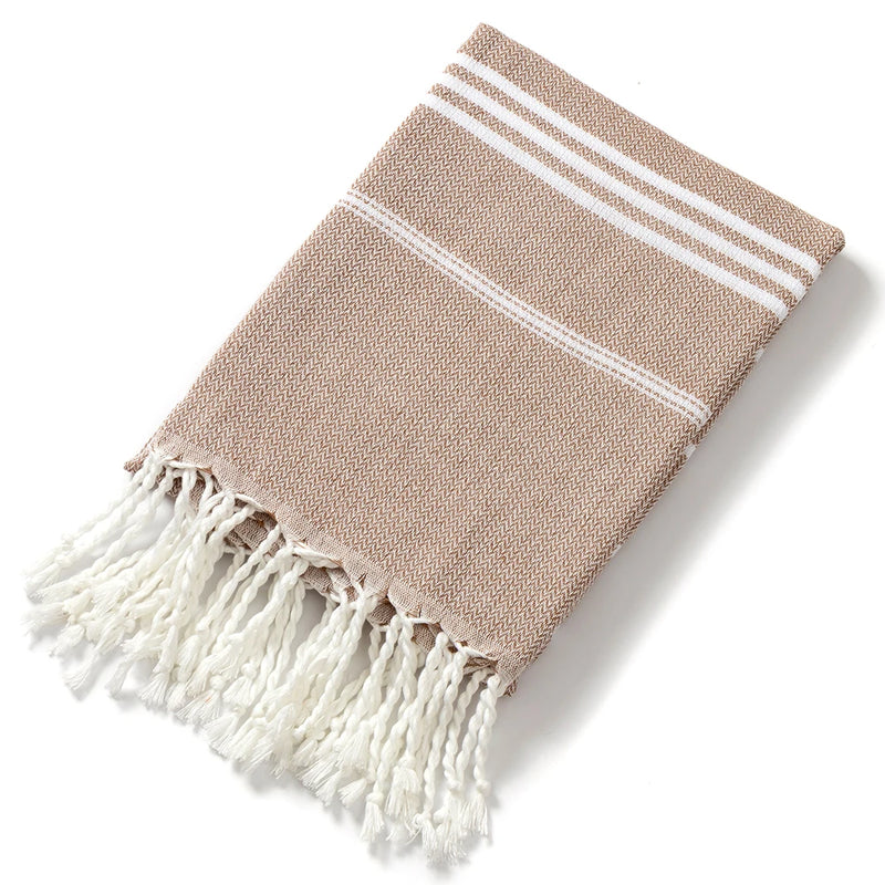 Classic Striped Cotton Beach Towel