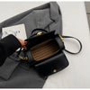 Classic Retro Crossbody Shoulder Bag with Textured Flap