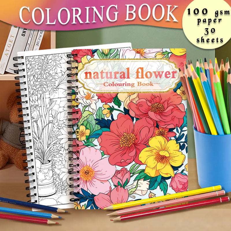 Spiral Adult Coloring Book