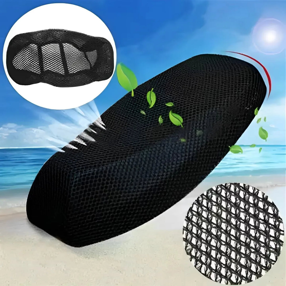 Breathable 3D Mesh Motorcycle Seat Cover