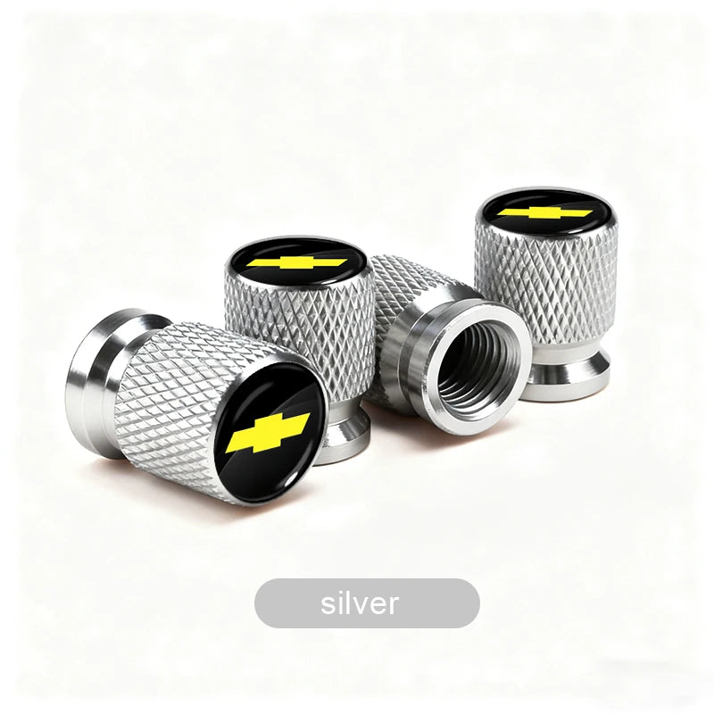 Aluminum Tire Valve Caps for Chevrolet Trucks & SUVs