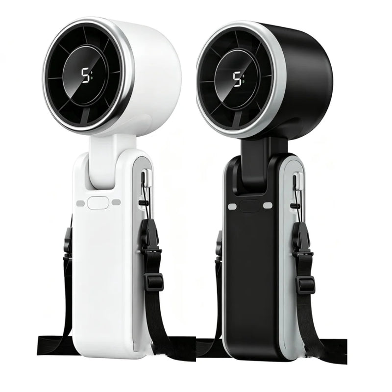 Portable Foldable Handheld Fan with USB-C Charging