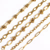 Gold-Plated Stainless Steel Link Bracelet