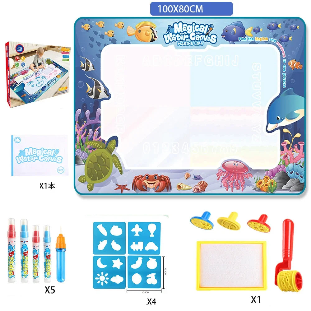 Reusable Magic Water Drawing Mat for Kids