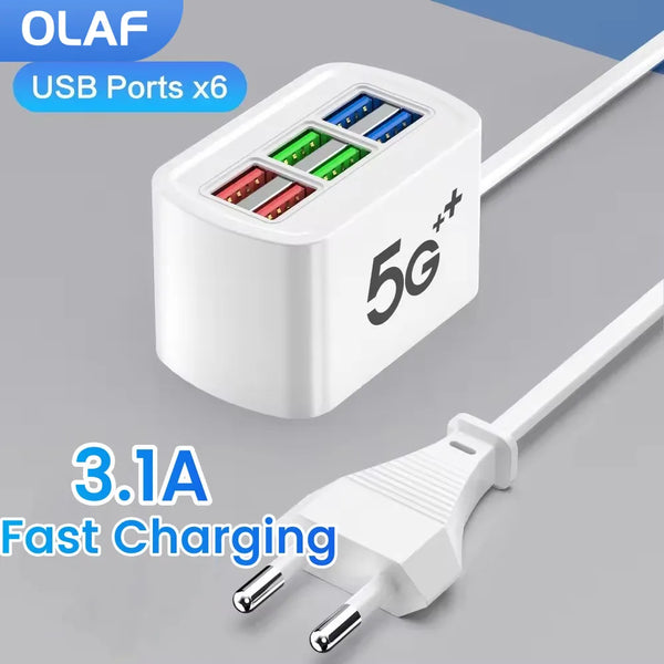 5-Port USB Desktop Charging Station