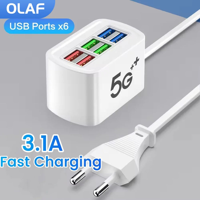 5-Port USB Desktop Charging Station