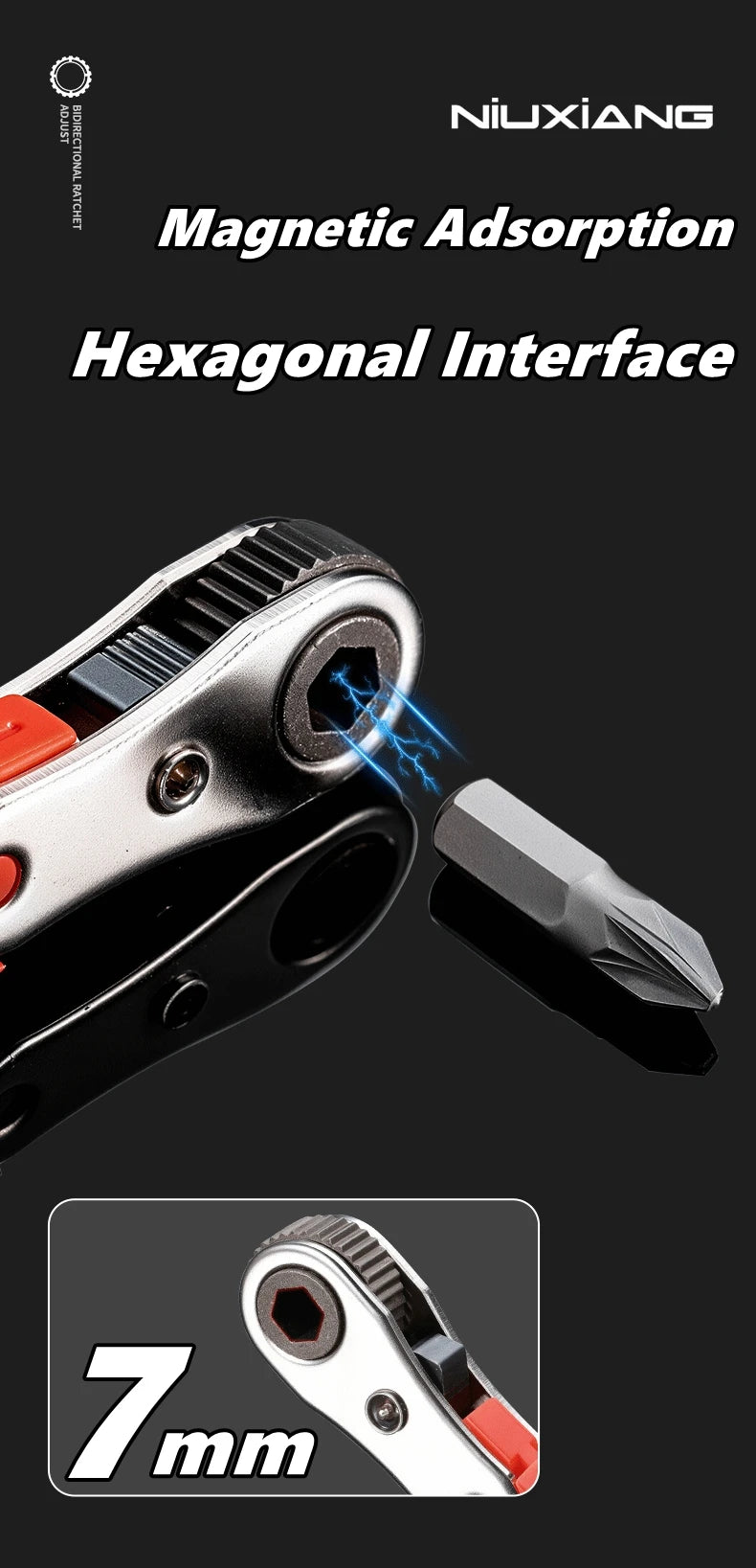 Compact 90-Degree Ratcheting Screwdriver Set with Bit Kit