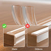 Comparison of transparent silicone corner guards showing the difference in fit and finish between ours and others.