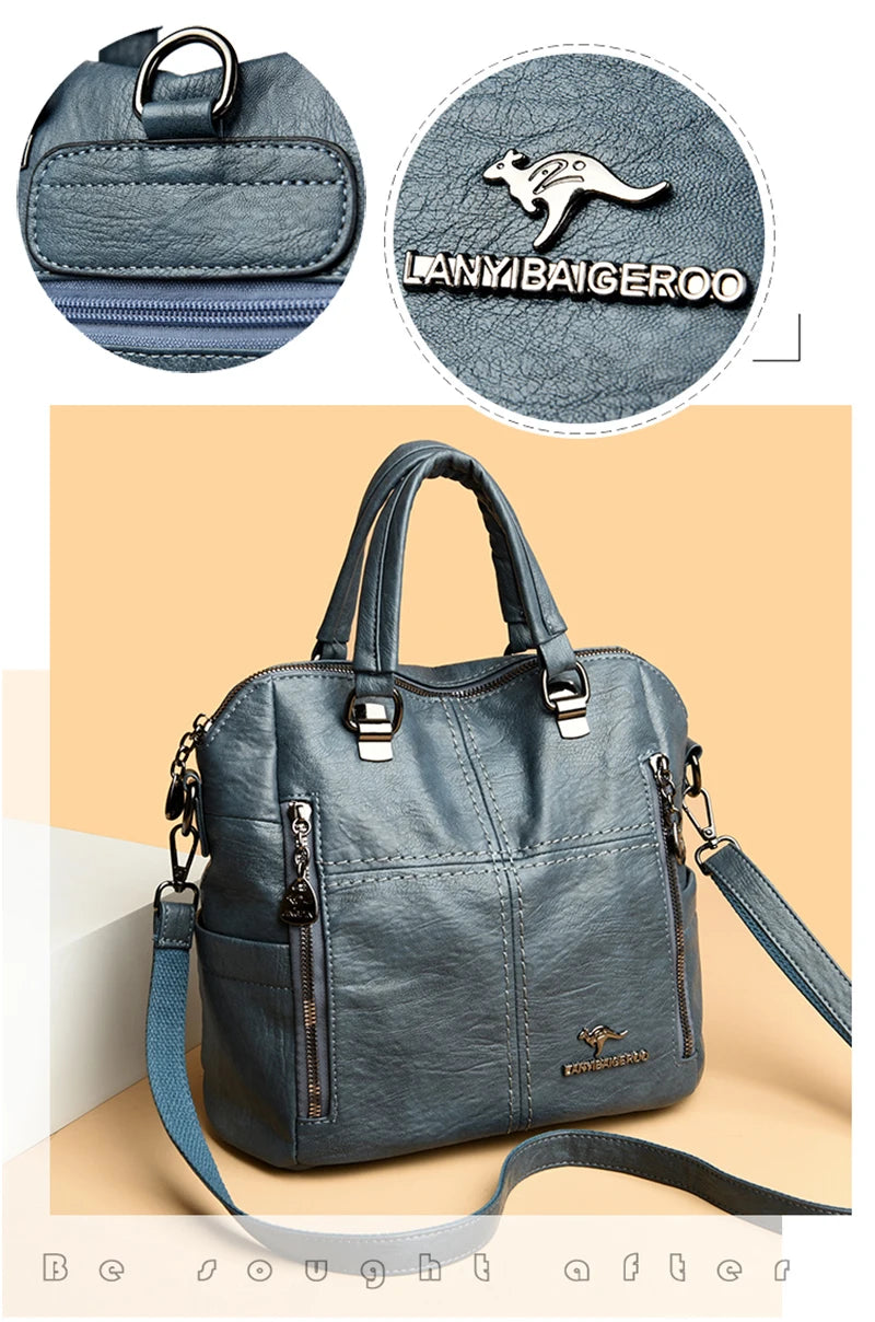 Vintage-Inspired Crossbody Bag with Roomy Interior