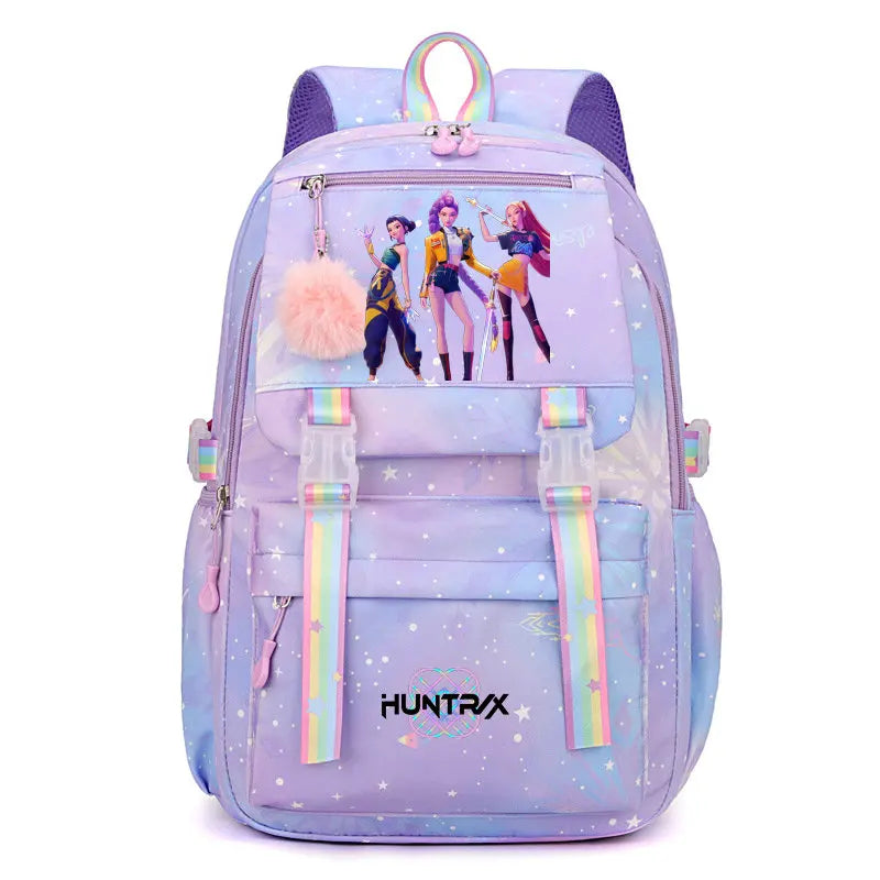 Stylish Letter Print Nylon Backpack for Everyday Use