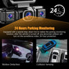 360° Quad Camera Dash Cam with Wi-Fi, Night Vision & Parking Monitor