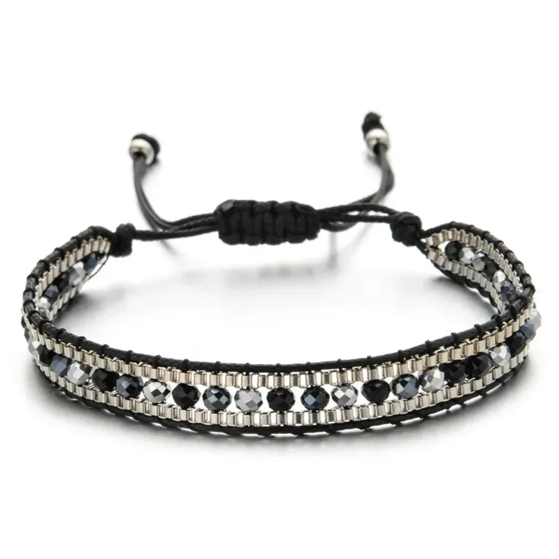 Bohemian Crystal Beaded Bracelet