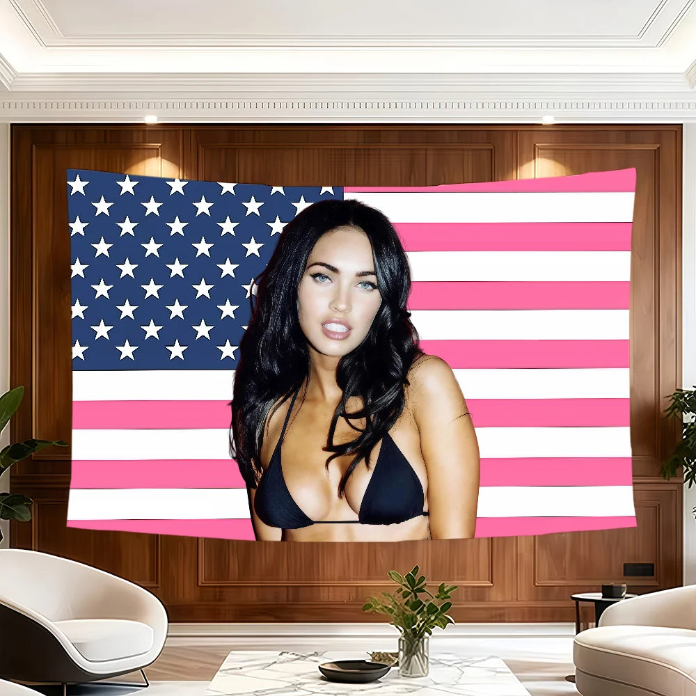 Megan Fox Decorative Flag Banner for Outdoor Events