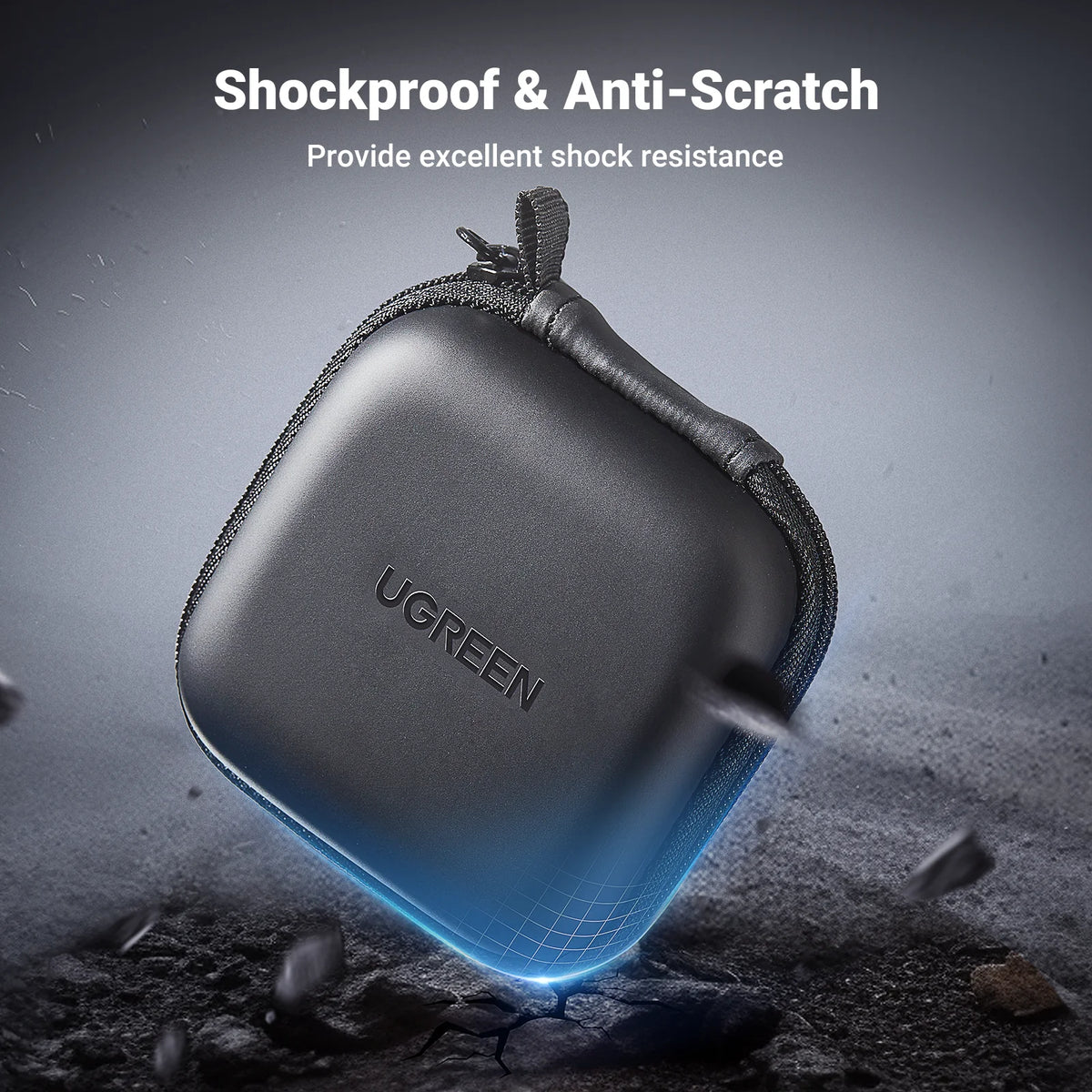 Compact EVA Hard Shell Storage Case for Earbuds and Accessories