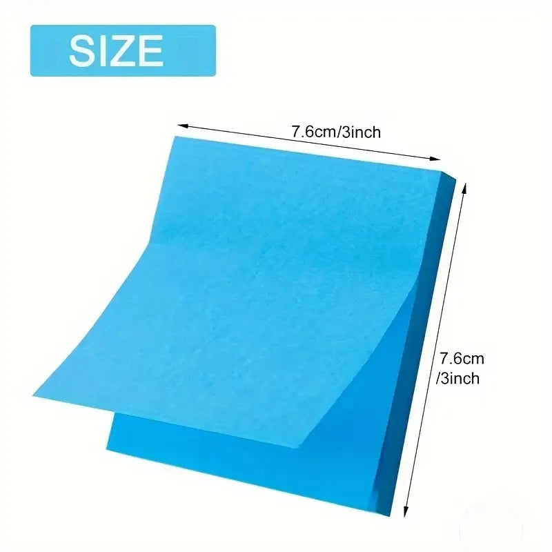 Vibrant Neon Self-Adhesive Sticky Notes for Organization