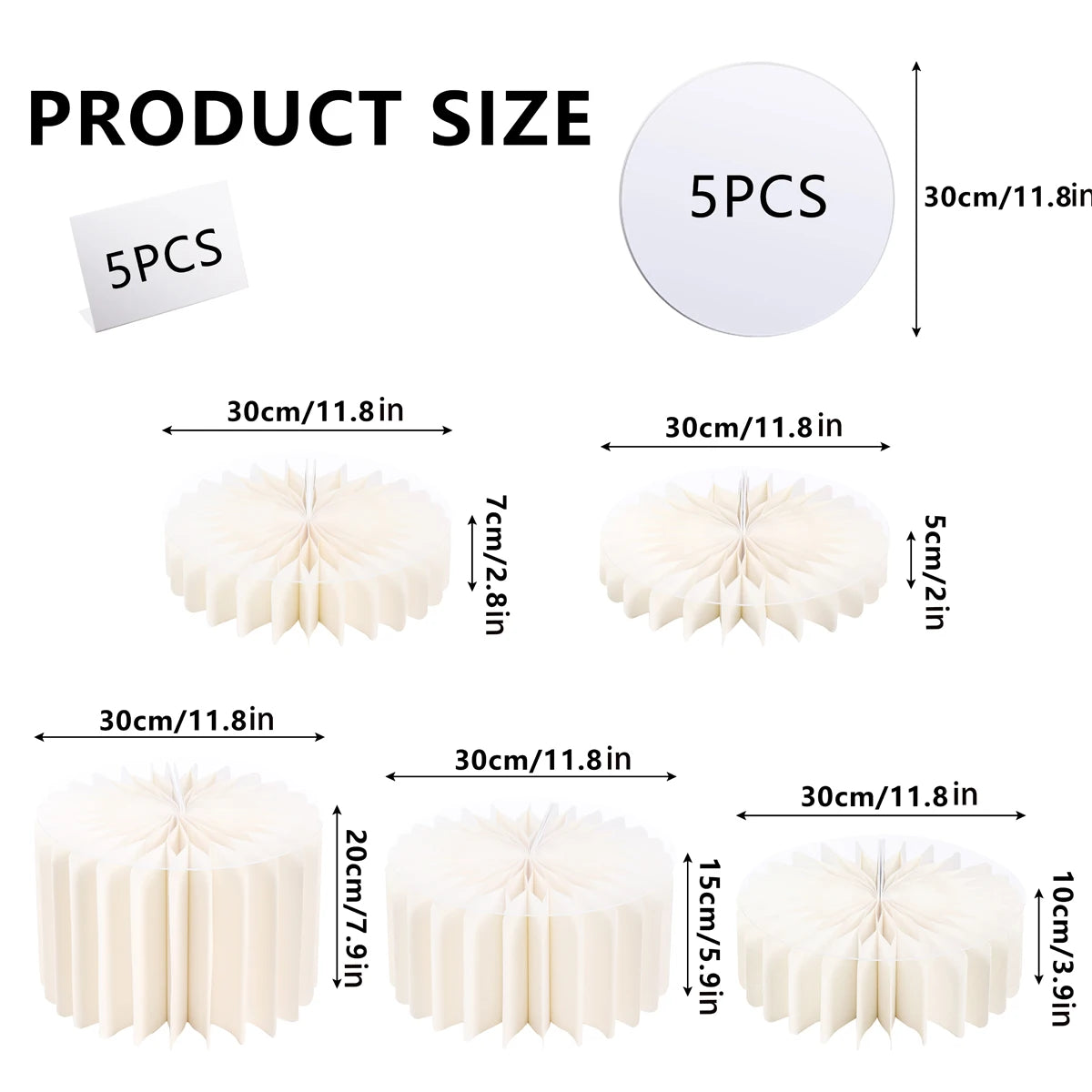 Round Cardboard Display Columns for Weddings and Parties