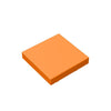 A square, orange light panel used for building blocks.
