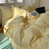 4-Piece Cotton Bedding Set with Duvet Cover, Flat Sheet, and Pillowcases