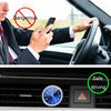 Mini Car Clock with Glow-In-The-Dark Dial and Air Vent Clip