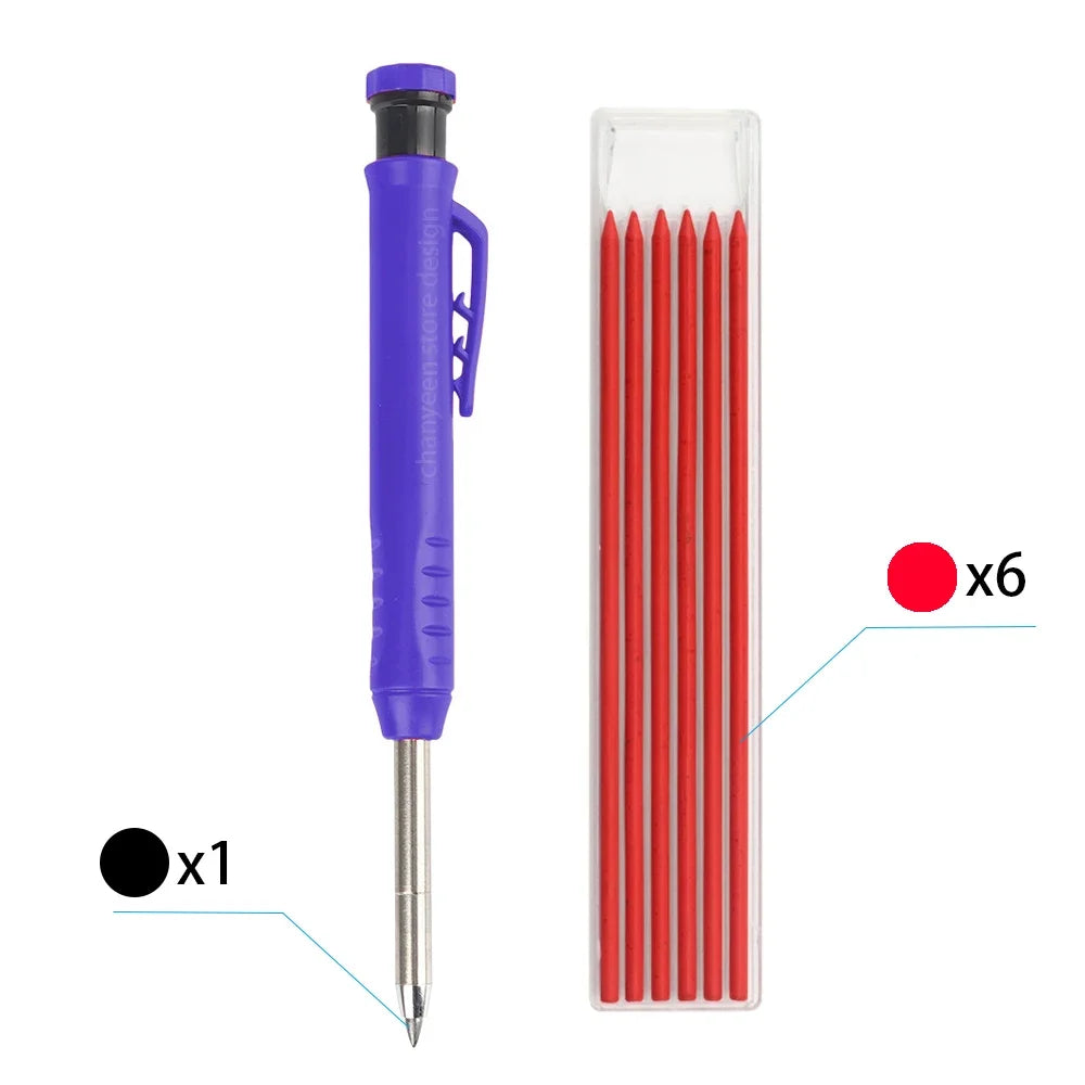 Precision Carpenter's Mechanical Pencil with Integrated Sharpener