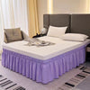 Ruffled Bed Skirt with Elastic Band – No-Lift, Wrinkle-Resistant Design