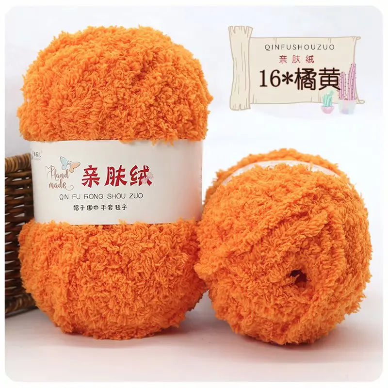 Soft Chenille Yarn for Knitting and Crochet Projects