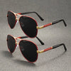 Lunettes de soleil polarisées pour homme avec monture en métal