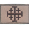 Knights Templar Cross Patch with Hook and Loop Backing
