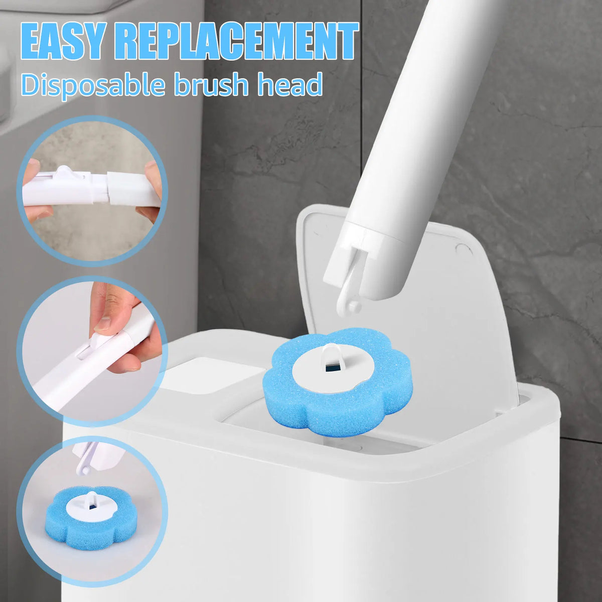 Disposable Toilet Cleaning Kit with Refill Heads