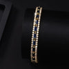 14K Gold Plated Tennis Bracelet with Cubic Zirconia