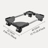 Adjustable Mobile PC Tower Stand with Locking Casters